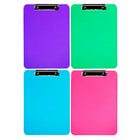 JAM PAPER - Presse-papiers en plastique norme, Mode couleurs assorties-Nos presse-papiers disposent d'un clip en metal durable pour fixer les papiers qui a un ressort robuste et durable.