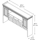 Bush Fairview Collection L-Desk, Antique White-Accessible: two box drawers on ball-bearing slides fully extend