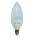 Northern Stars 80038 LED Light Bulb, Candelabra B10 5W, Dimmable, Clear, White, 2 Pack-LED Candelabra B10 5W, Warm white (Soft white)