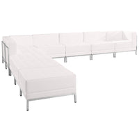 Flash Furniture – Mobilier modulaire HERCULES Imagination en cuir blanc, 9 modules (ZBIMAGSECSET11W)-Mobilier modulaire pour salles d’attente
