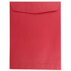 JAM Paper - Enveloppes ouvertes en papier texturé, 9 x 12 po, rouge festif, 100 par boîte-Rouge festif