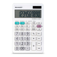 Sharp 10-Digit Professional Multifunctional Calculator (EL330WB)-Business Desktop Calculator With 10 Digits