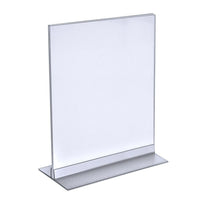 Azar Displays – Porte-affiche vertical/horizontal en acrylique avec languette, 12 x 9 po, transparent, 10/paquet (102712)-S’utilise à la verticale ou à l’horizontale selon vos besoins