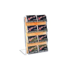 Azar Displays – Porte-affiche vertical incliné en L avec 8 pochettes pour carte-cadeau, 8,5 larg. x 11 haut. (po) 2/pqt (252048)-Fabriqué en acrylique