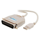 C2G USB IEEE-1284 Parallel Printer Adapter Cable, 1.8m/6'-Don't waste the parallel port on your inkjet, laser, or high speed printer.