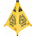SCN Industrial Pop-Up Safety Cone, Trilingual With Pictogram-Display Type Upright