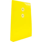 JAM Paper Enveloppes en plastique avec fermeture à bouton et ficelle, 6 1/4 x 9 1/4 po, jaunes, paq./12-Ouverture : ouverture au bout