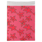 JAM Paper Enveloppes ouvertes en aluminium à fermeture pelez et scellez, 9x12 po, rouge avec motif de houx, paquet de 25-Ouverture : côté court