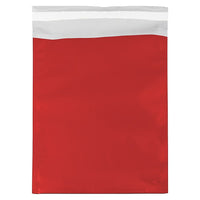 JAM Paper Enveloppes à ouverture côté court en aluminium à fermeture « pelez et scellez », 10 x 13 po, rouge, paq/25-rouge