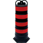 SCN Industrial Ez-Grab Channelize, 44" High, Black - 2 Pack-Description - Black/Orange