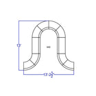 Flash Furniture – Mobilier de réception de série Alon ZB803440SWH en cuir souple, 10 articles, blanc-Dimensions : 27 haut. x 25,25 prof. (po)