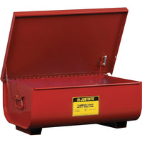 Justrite – Cuve de rinçage avec banc, 24 x 16 x 8 3/4 po, 11 Gal-Grosses pièces (jusqu’à 16 x 35 po) peuvent être entièrement immergées