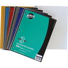 Hilroy 3-Subject Notebook, Ruled, 3-Hole Punched, Assorted Colours, 10-1/2" x 8", 300 Pages-7mm ruled sheets with margins are 3-hole punched so they fit standard binders